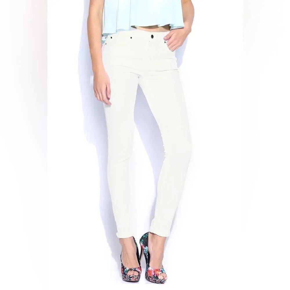 MNG by Mango 8 Elektra White Stretch Skinny Jeans